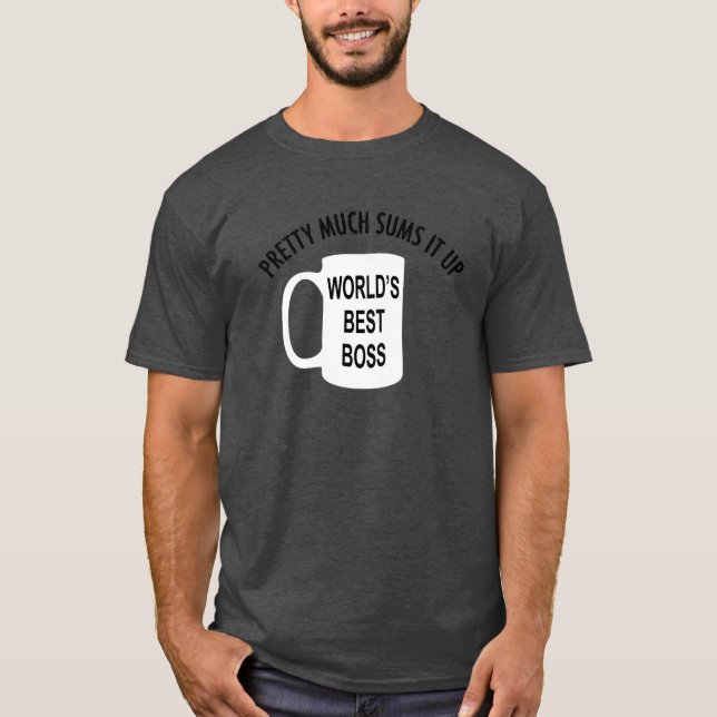 Camiseta Melhor Chefe do Mundo (Frente)