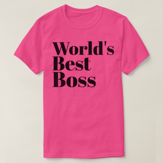 Camiseta Melhor Chefe do Mundo (Frente do Design)