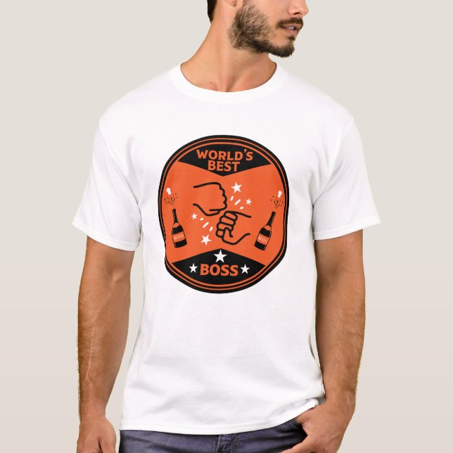 Camiseta Melhor Chefe do Mundo (Frente)