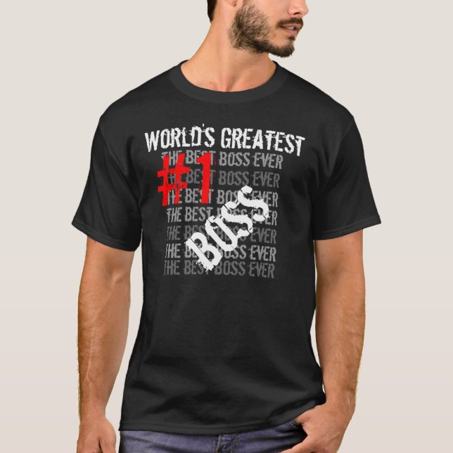Camiseta Melhor Chefe do Mundo em Todo o Mundo (Frente)
