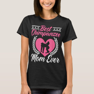 Camiseta Melhor Chimpanzé Mãe Já Chimp Macaco Sobrevoando A