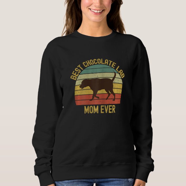Camiseta Melhor Chocolate Lab Mãe de Todos os Tempos Labrad (Frente)