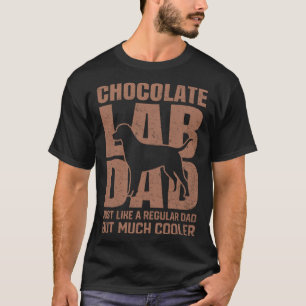 Camiseta Melhor Chocolate Lab Pai Cachorro Labrador Retriev