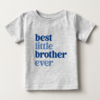 Camiseta Melhor Cinza Irmão Alguma Vez com Texto Azul