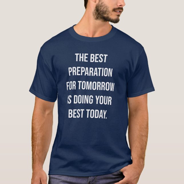 Camiseta Melhor Citação de Tipografia de Hoje (Frente)