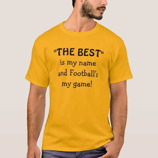 Camiseta Melhor Citação Esportiva de Futebol (Frente)
