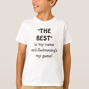 Camiseta Melhor Citação Esportiva de Natação