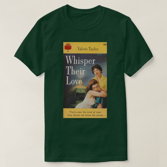 Camiseta Melhor Cobrir de Paperback Lésbica de 1960 com pre (Frente do Design)