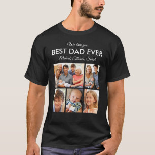 Camiseta Melhor Colagem de Fotos da Família Pai do Pai