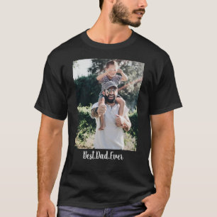 Camiseta Melhor Colagem de Fotos Moderna do Pai