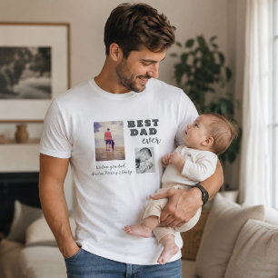 Camiseta Melhor Colagem Fotográfica do Dia 2 do Pai