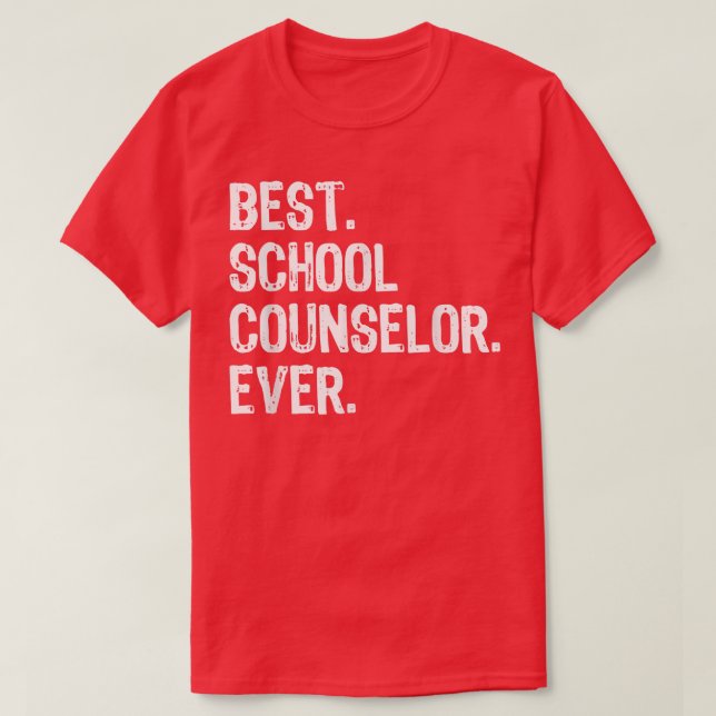 Camiseta Melhor Conselheiro Escolar De Natal Engraçado (Frente do Design)