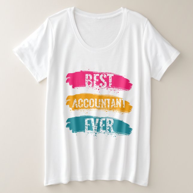 Camiseta Melhor Contabilista Nunca (Frente do Design)