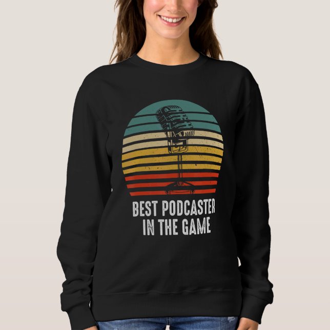 Camiseta Melhor conteúdo de rádio Podcaster Podcasting (Frente)