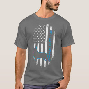 Camiseta Melhor Corgi Mãe Alguma Vez Corgi Cachi Bandeira M
