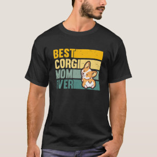 Camiseta Melhor Corgi Mãe Alguma Vez Vintage Engraçado Pet 