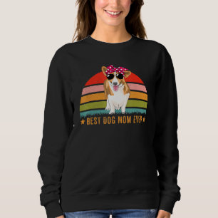 Camiseta Melhor Corgi Mãe Cachorro Mãe Retro Vintage