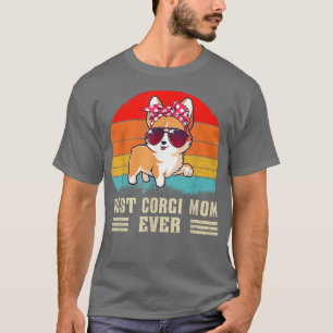 Camiseta Melhor Corgi Mãe Já Cachorro Mãe Dia de as mães Gi