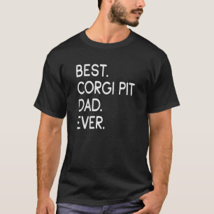 Camiseta Melhor Corgi Pit Pai de Todos os Tempos Masculino