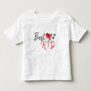 Camiseta Melhor Criança Rosa vermelha Aquarela Dia da Mãe