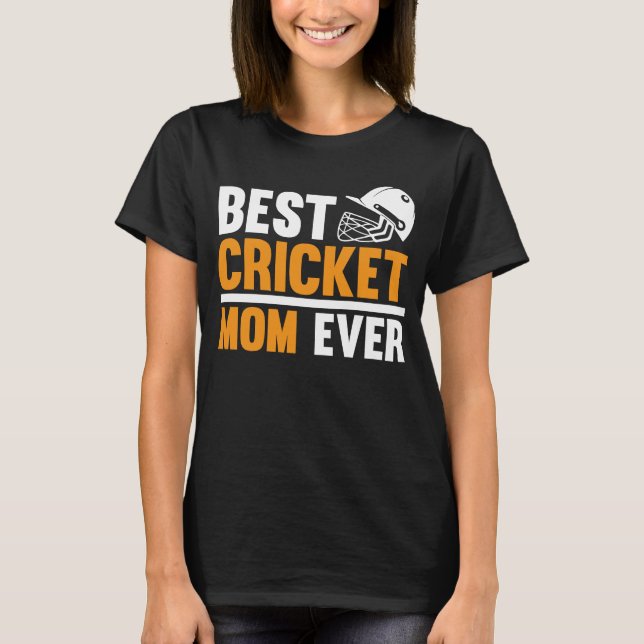 Camiseta Melhor Cricket Mãe Nunca Eu Cricket (Frente)