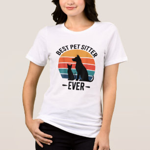 Camiseta Melhor Cuidador de Cães de Todos os Tempos Present