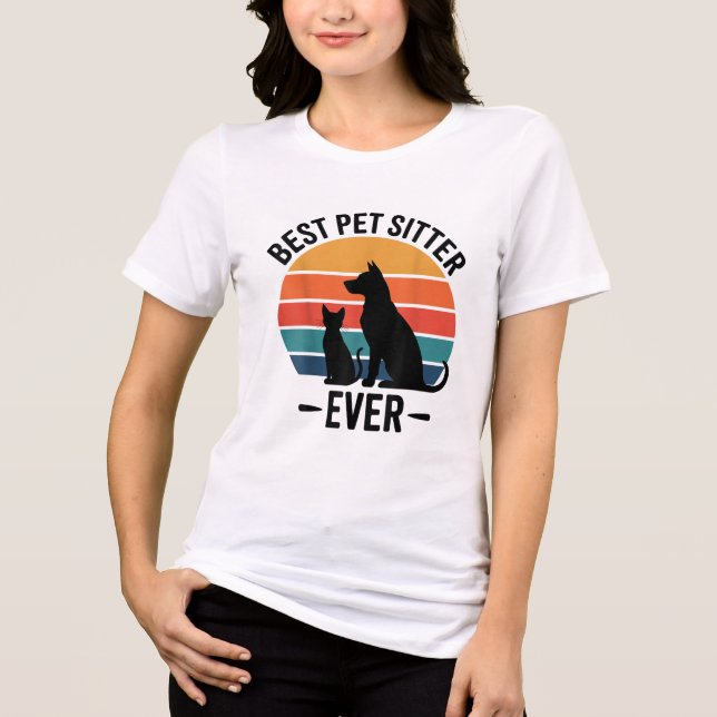 Camiseta Melhor Cuidador de Cães de Todos os Tempos Present (Frente)