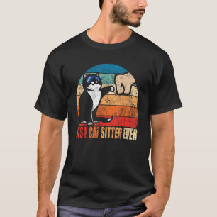 Camiseta Melhor Cuidador de Gatos de Todos os Tempos Com Pu