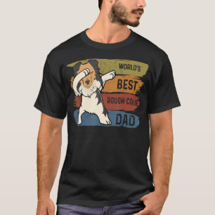 Camiseta Melhor Dabbing Rough Collie Pai Dab Para Crianças 
