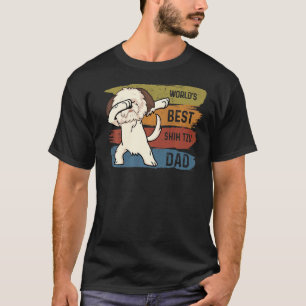 Camiseta Melhor Dabbing Shih Tzu Pai Dab Para Crianças Home