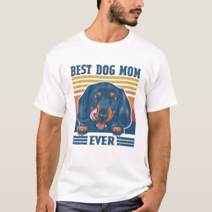 Camiseta Melhor Dachshund Mãe Cachorro Engraçado Dia de as