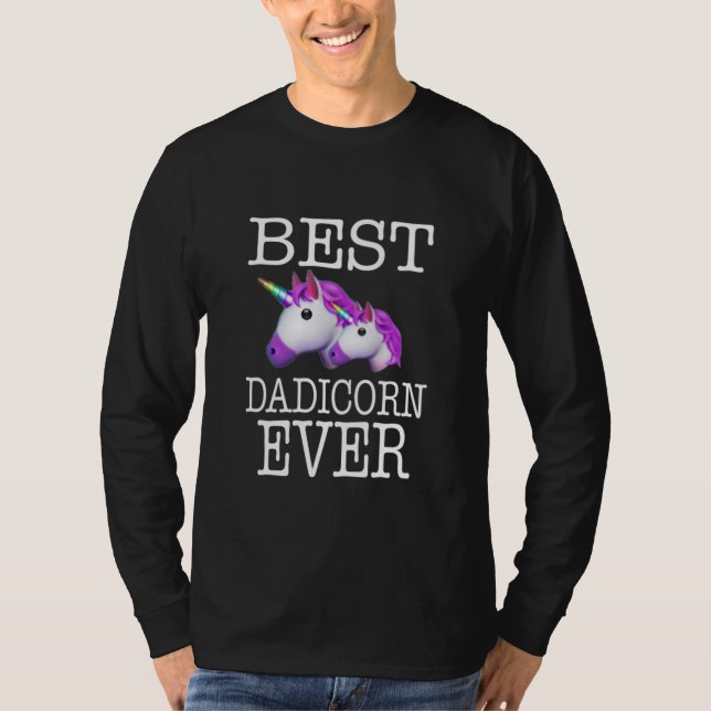Camiseta Melhor Dadicorn Nunca Unicórnio (Frente)