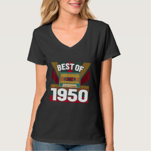 Camiseta Melhor De 1950 Fita De Cassete De Vintage Retroati