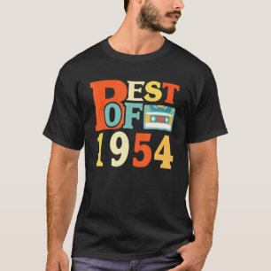 Camiseta Melhor De 1954 67ª Fita Cassete de Aniversário Vin