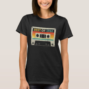 Camiseta Melhor De 1962 60º Aniversário de Fita Cassete