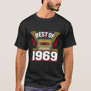 Camiseta Melhor De 1969 Fita De Cassete De Vintage Retroati