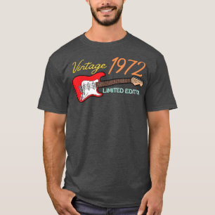 Camiseta Melhor de 1972 Aniversário dos amantes do violão 5