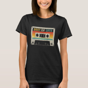 Camiseta Melhor De 1973 50ª Vintagem de Fita Cassete de Ani