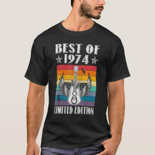 Camiseta Melhor De 1974 48º aniversário de 48 anos