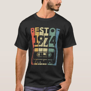 Camiseta Melhor De 1974 Com 48 Anos De Idade, Fita De Casse