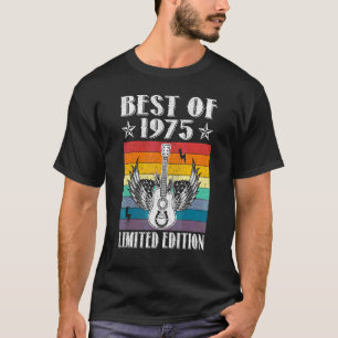 Camiseta Melhor De 1975 47º Aniversário De 47 Anos