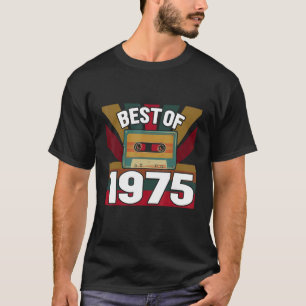 Camiseta Melhor De 1975 Fita De Cassete De Vintage Retroati