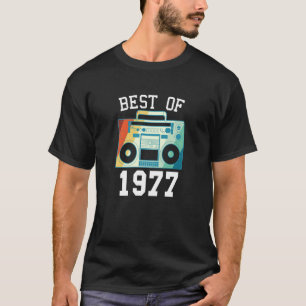 Camiseta Melhor De 1977 Nascimento Vintage Aniversário De 1