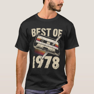 Camiseta Melhor De 1978 Fita Cassete De Áudio 46º 46