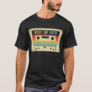 Camiseta Melhor de 1979 Cassette Tape Retro Vintage 44 Birt