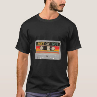 Camiseta Melhor De 1981 39º Aniversário Oferece Fita Casset