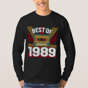 Camiseta Melhor De 1989 Fita De Cassete De Vintage Retroati