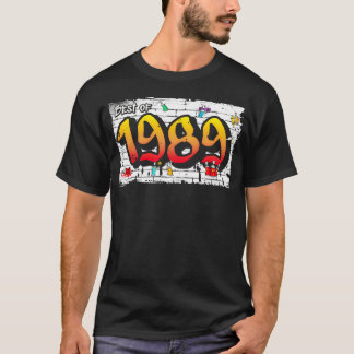 Camiseta Melhor de 1989 Graffiti 36 Anos de presente legal