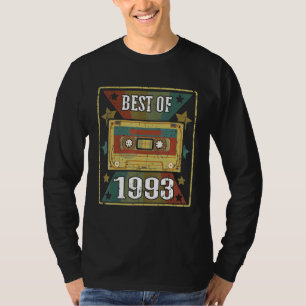 Camiseta Melhor De 1993 Fita De Cassete De Vintage Retroati