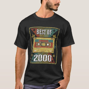 Camiseta Melhor De 2000 Fita De Cassete De Vintage Retroati